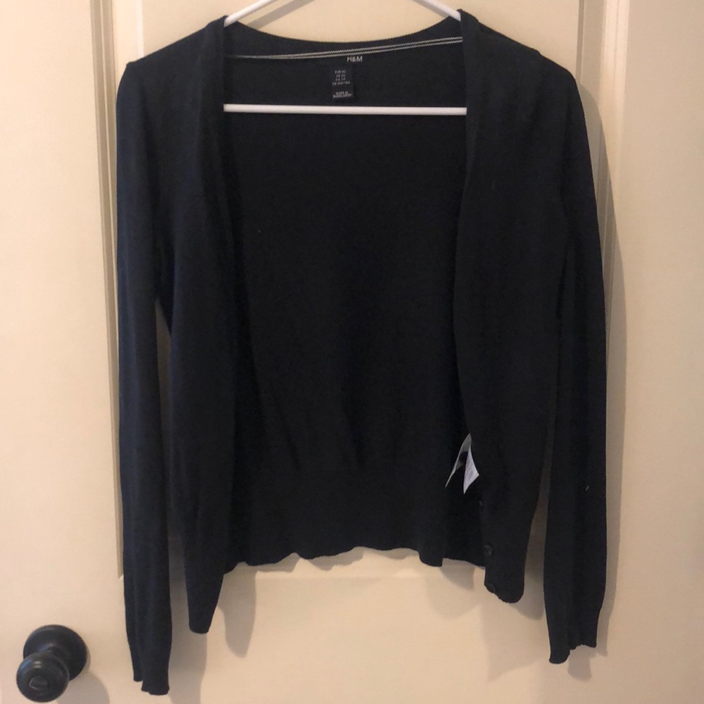 Black cardigan